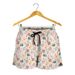 Pastel Axolotl Pattern Print Women's Shorts