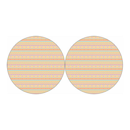 Pastel Aztec Tribal Pattern Print Car Coasters