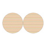 Pastel Aztec Tribal Pattern Print Car Coasters
