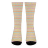 Pastel Aztec Tribal Pattern Print Crew Socks