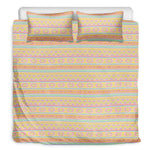 Pastel Aztec Tribal Pattern Print Duvet Cover Bedding Set