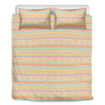 Pastel Aztec Tribal Pattern Print Duvet Cover Bedding Set