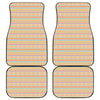 Pastel Aztec Tribal Pattern Print Front and Back Car Floor Mats