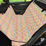 Pastel Aztec Tribal Pattern Print Pet Car Back Seat Cover