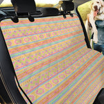 Pastel Aztec Tribal Pattern Print Pet Car Back Seat Cover