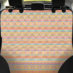 Pastel Aztec Tribal Pattern Print Pet Car Back Seat Cover