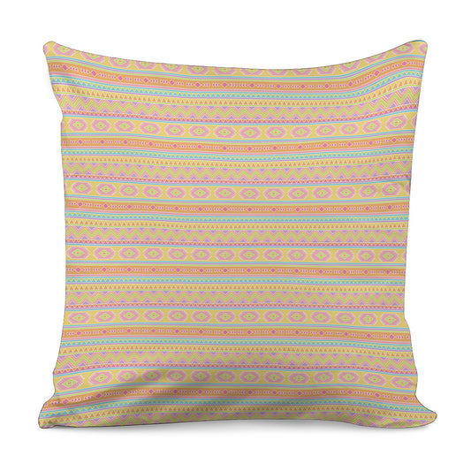 Pastel Aztec Tribal Pattern Print Pillow Cover