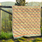 Pastel Aztec Tribal Pattern Print Quilt