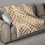 Pastel Aztec Tribal Pattern Print Quilt