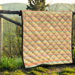 Pastel Aztec Tribal Pattern Print Quilt