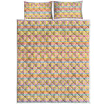 Pastel Aztec Tribal Pattern Print Quilt Bed Set