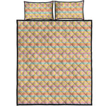 Pastel Aztec Tribal Pattern Print Quilt Bed Set