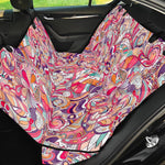 Pastel Bohemian Floral Pattern Print Pet Car Back Seat Cover
