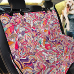 Pastel Bohemian Floral Pattern Print Pet Car Back Seat Cover
