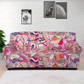 Pastel Bohemian Floral Pattern Print Sofa Cover