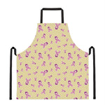 Pastel Breast Cancer Awareness Print Apron