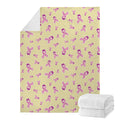 Pastel Breast Cancer Awareness Print Blanket