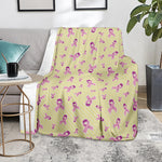 Pastel Breast Cancer Awareness Print Blanket
