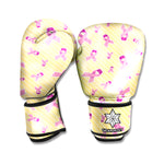 Pastel Breast Cancer Awareness Print Boxing Gloves