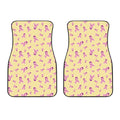 Pastel Breast Cancer Awareness Print Front Car Floor Mats