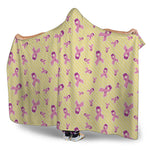 Pastel Breast Cancer Awareness Print Hooded Blanket
