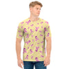 Pastel Breast Cancer Awareness Print Men's T-Shirt