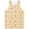 Pastel Breast Cancer Awareness Print Men's Tank Top