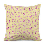 Pastel Breast Cancer Awareness Print Pillow Cover