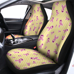Pastel Breast Cancer Awareness Print Universal Fit Car Seat Covers