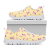 Pastel Breast Cancer Awareness Print White Sneakers