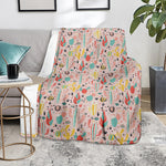 Pastel Cactus And Succulent Print Blanket
