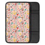 Pastel Cactus And Succulent Print Car Center Console Cover