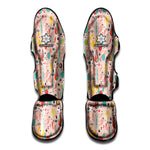 Pastel Cactus And Succulent Print Muay Thai Shin Guard