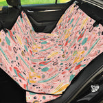 Pastel Cactus And Succulent Print Pet Car Back Seat Cover