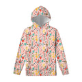 Pastel Cactus And Succulent Print Pullover Hoodie