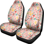 Pastel Cactus And Succulent Print Universal Fit Car Seat Covers