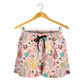 Pastel Cactus And Succulent Print Women's Shorts