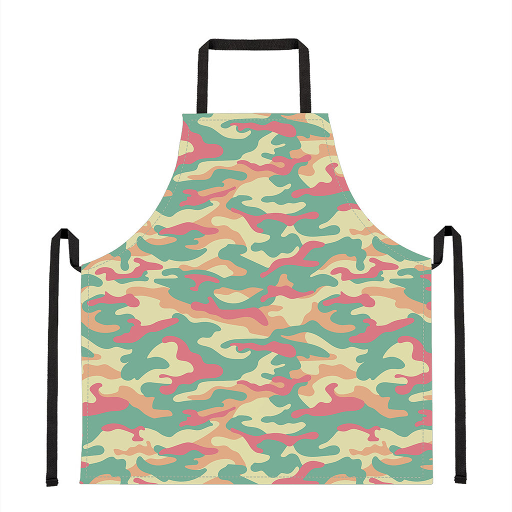 Pastel Camouflage Print Apron