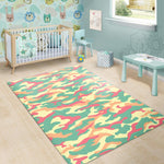 Pastel Camouflage Print Area Rug GearFrost