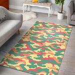 Pastel Camouflage Print Area Rug GearFrost