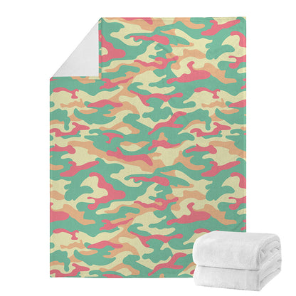 Pastel Camouflage Print Blanket