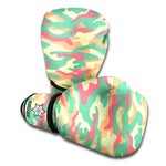 Pastel Camouflage Print Boxing Gloves