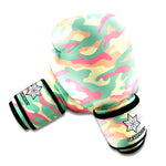 Pastel Camouflage Print Boxing Gloves