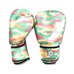 Pastel Camouflage Print Boxing Gloves