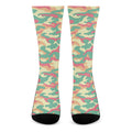 Pastel Camouflage Print Crew Socks