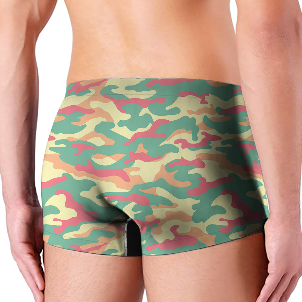 Pastel Camouflage Print Men's Boxer Briefs