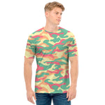 Pastel Camouflage Print Men's T-Shirt
