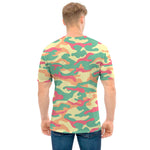 Pastel Camouflage Print Men's T-Shirt
