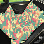 Pastel Camouflage Print Pet Car Back Seat Cover