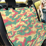 Pastel Camouflage Print Pet Car Back Seat Cover
